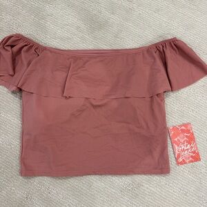 Kortni Jeane Ruffle Around Swim Top